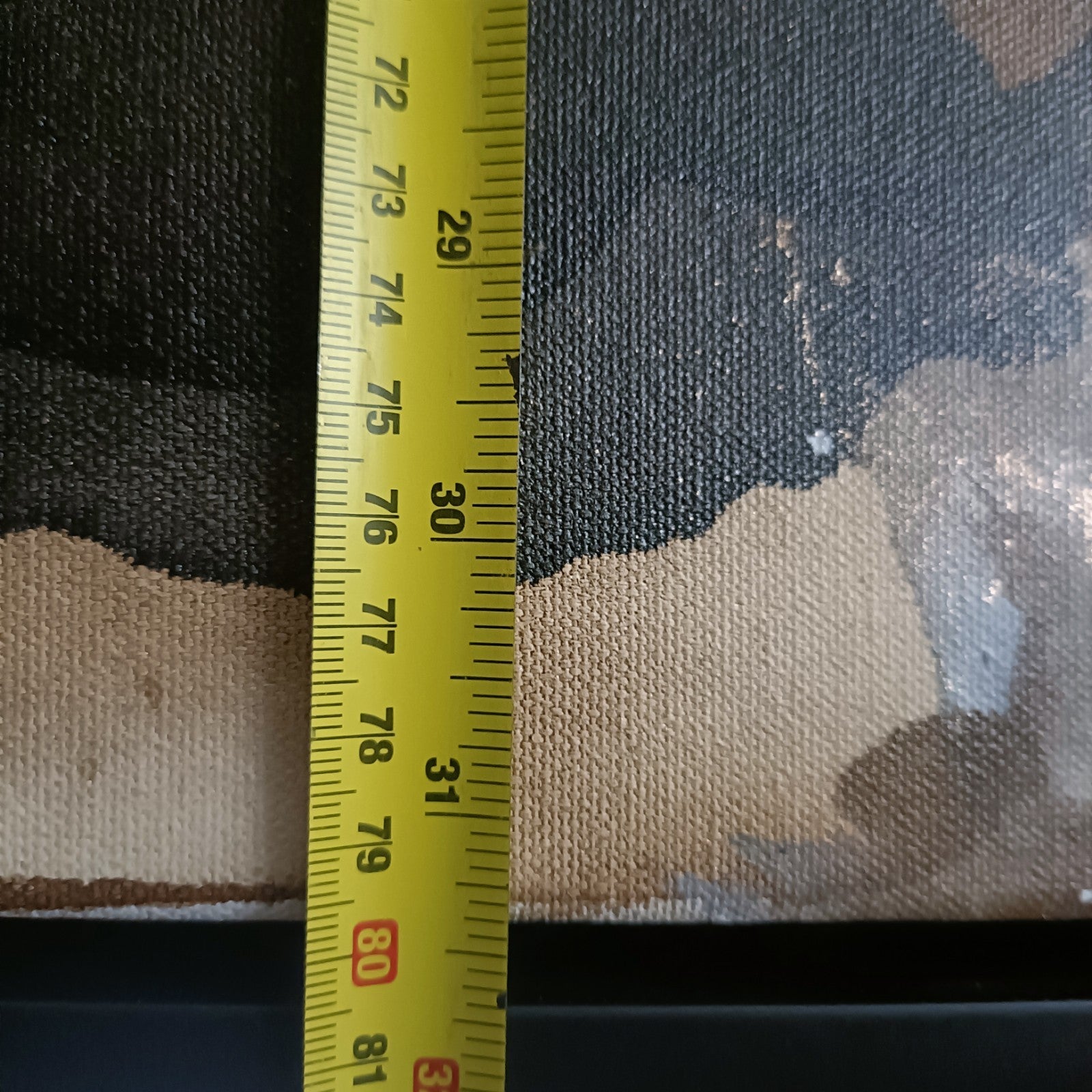 Large RAJAN SETH mixed media abstract painting titled "Mocha" featuring rich earthy tones, textured surface, and modern artistic style.