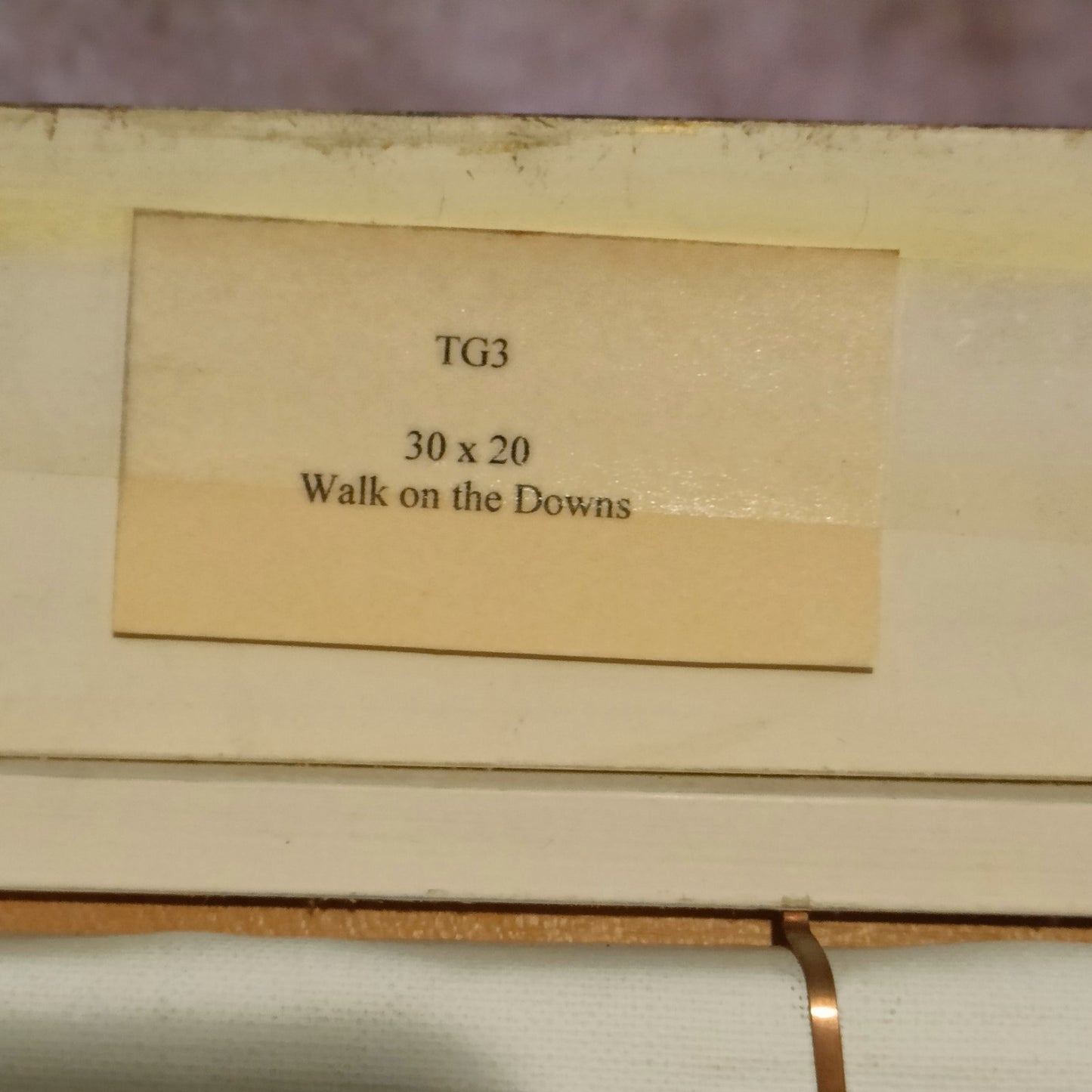 TERENCE GRUNDY (1956-2023) Framed Oil Painting "Walk on the Downs"