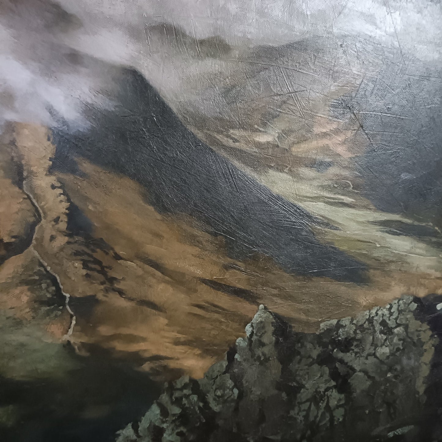 Large Landscape Oil on Canvas "Lake District"