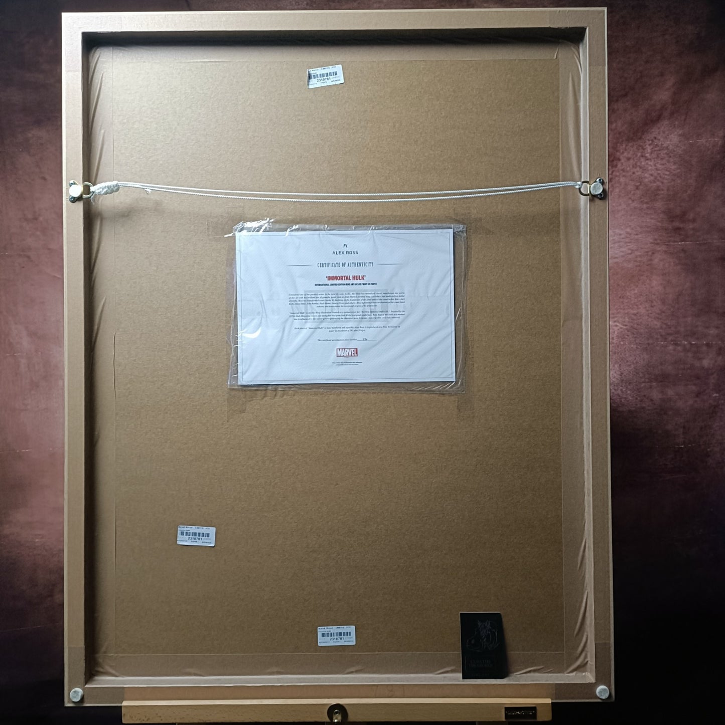 ALEX ROSS Signed Limited Edition Print - Marvel Comics "Immortal Hulk" 26/195