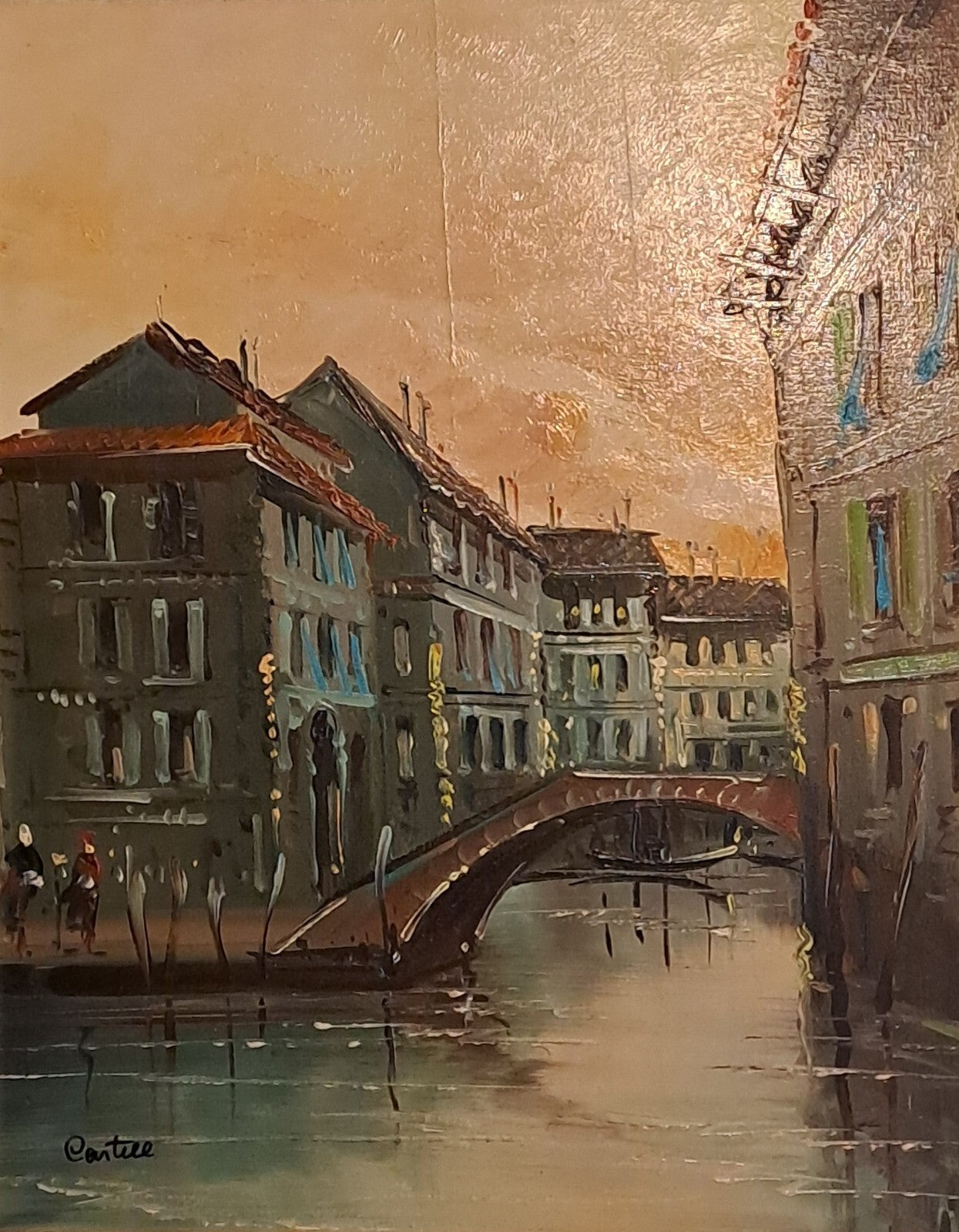 Venice Original Oil Painting Signed