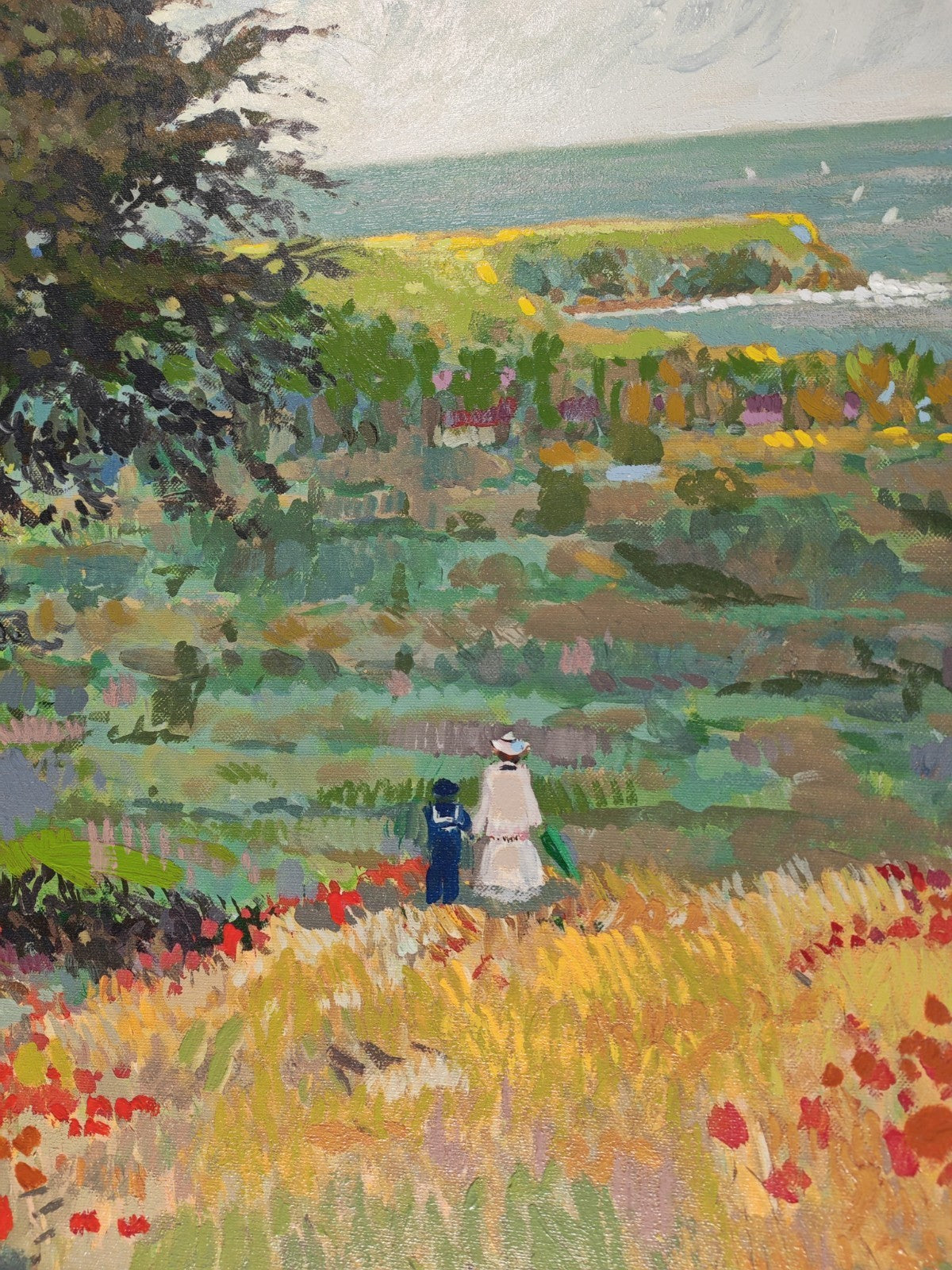 JOHN MYATT (AFTER CLAUDE MONET) Ltd Edition Print “The Coast Beyond Trouville"