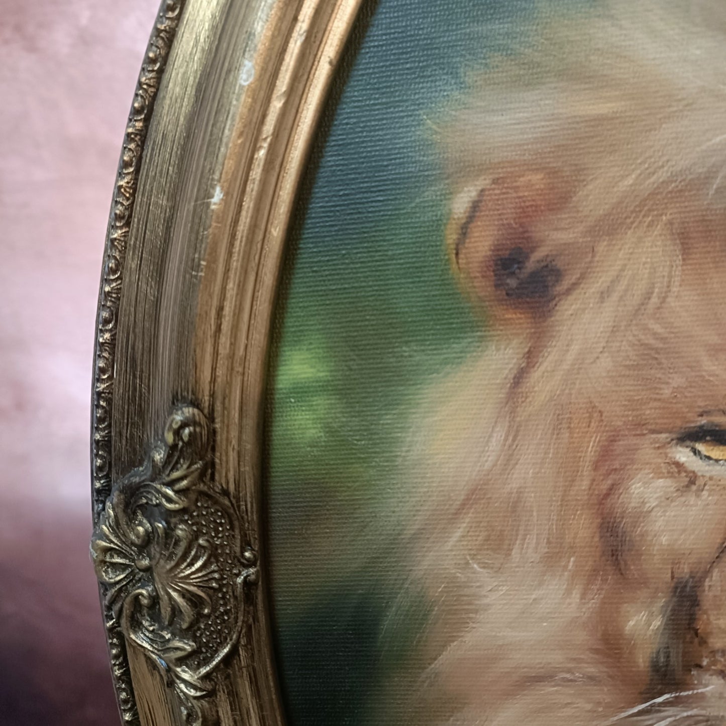 JOHN HASSALL (1944-2020) Original Oval Animal Oil Paintings