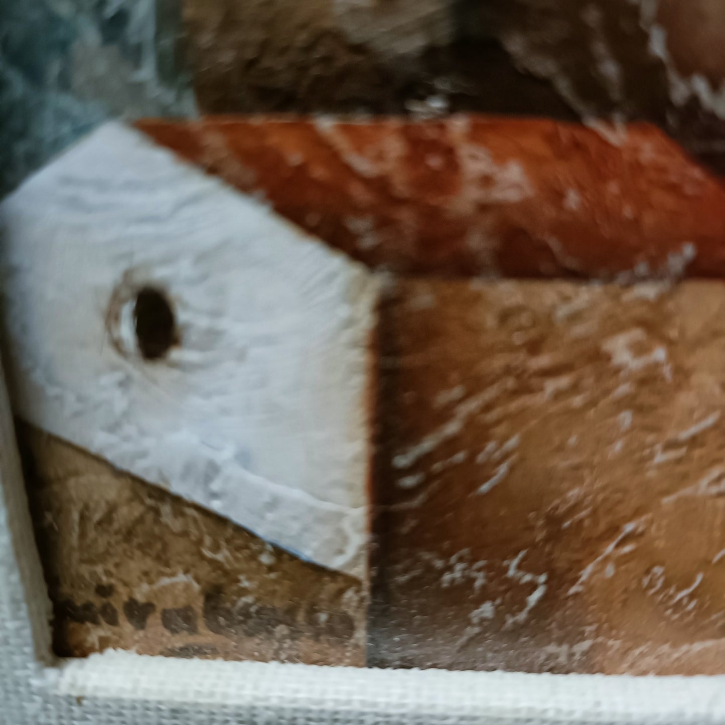 CARLO MIRABASSO Framed Signed Original Acrylic/Tempera on Board "Borgo (Hamlet)"