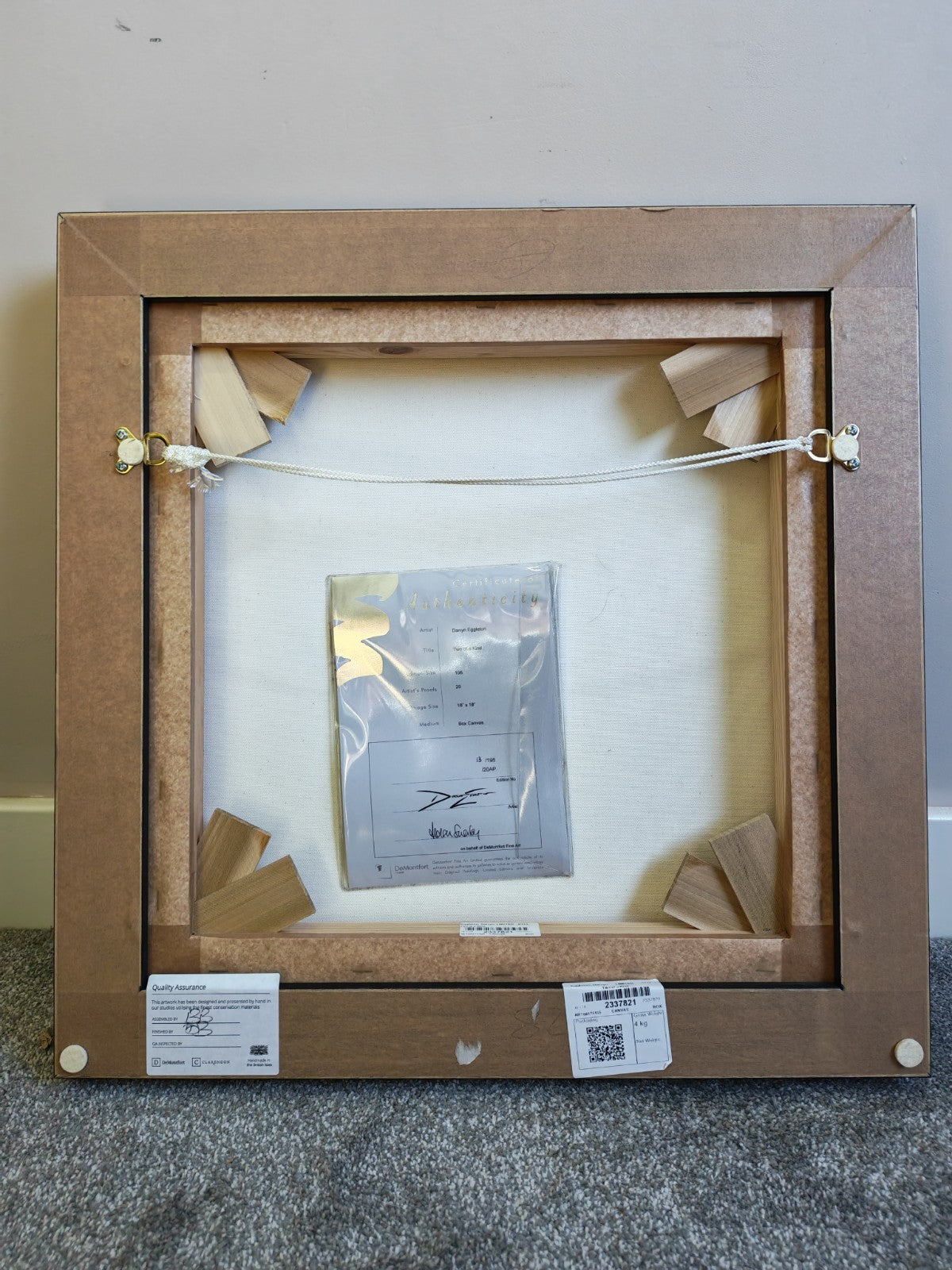DARRYN EGGLETON (b. 1981) “Two of a Kind” Framed Signed Limited Canvas 13/195