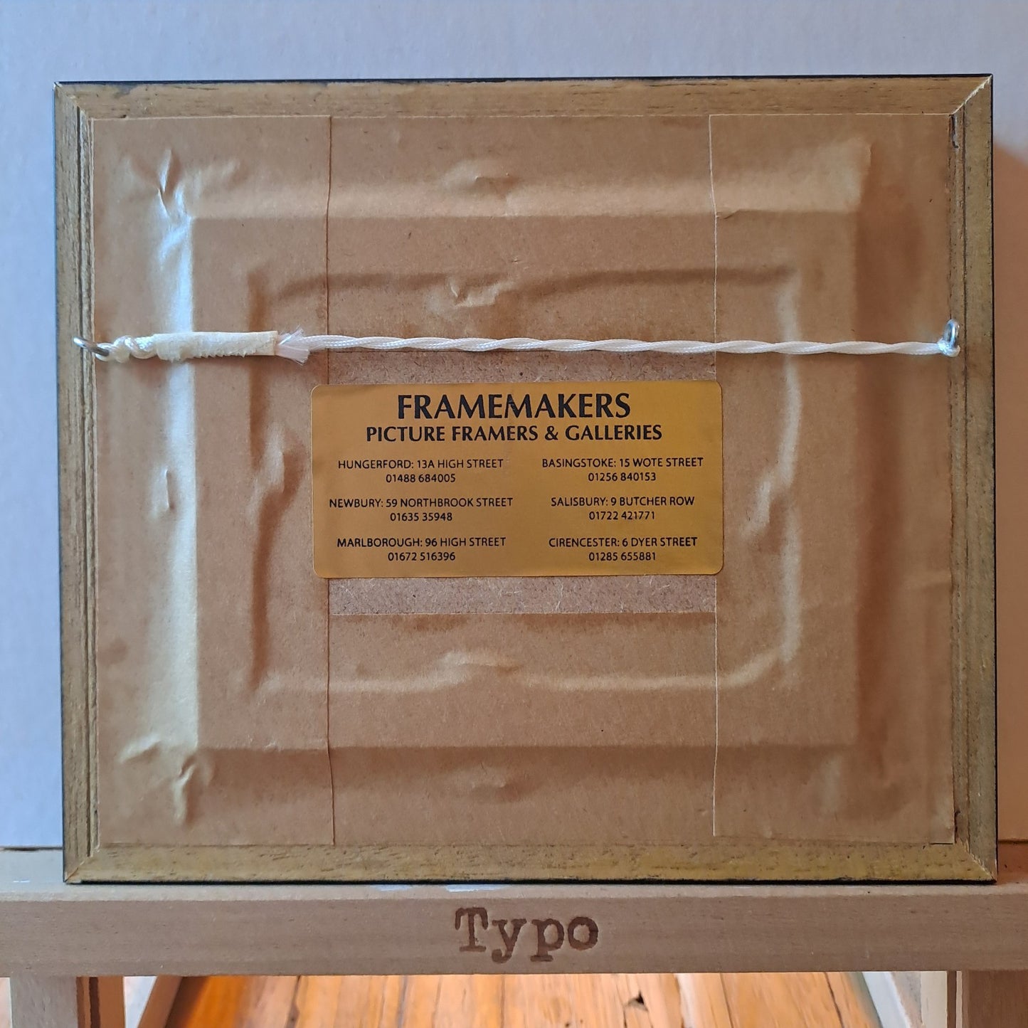 MARY SHAW Framed Original Miniature Oil Painting Poppies and Church 2