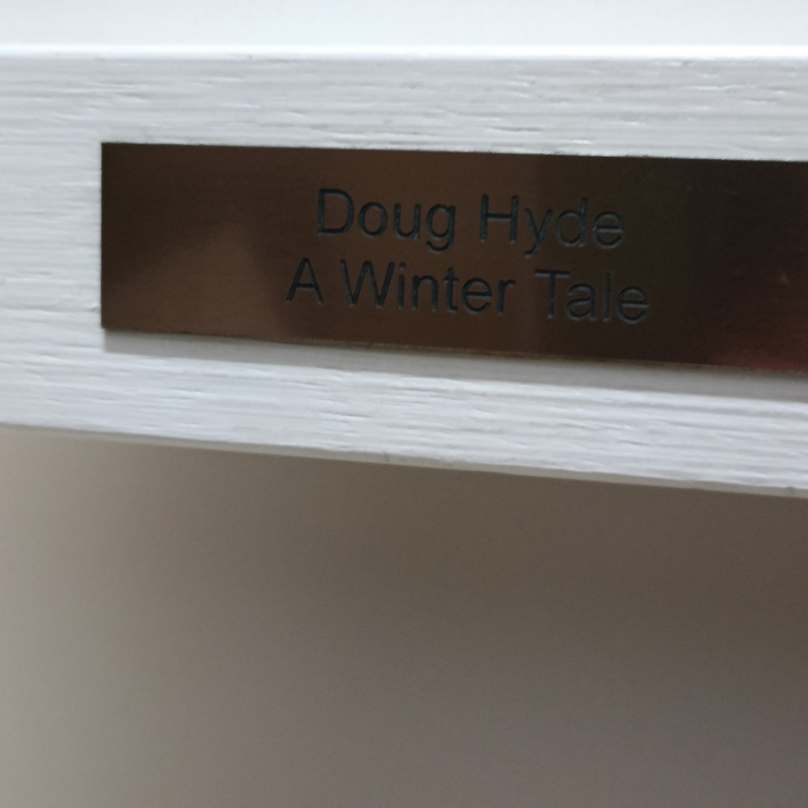 Rare framed Doug Hyde limited edition print "A Winter’s Tale" 257/295, featuring detailed artwork in a decorative frame.