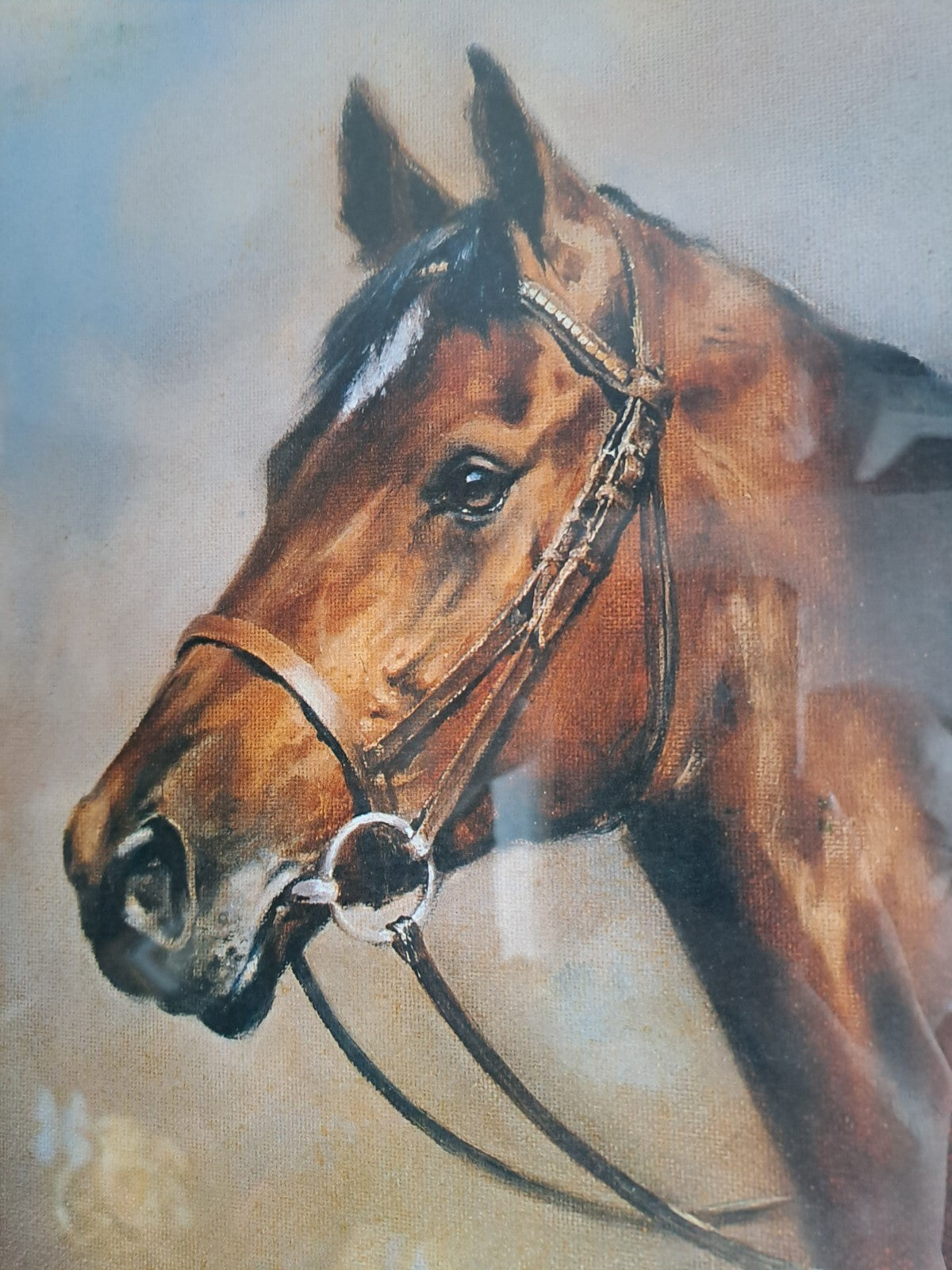 MELVYN BUCKLEY Signed Print Horse Racing "Legends Of a Lifetime"