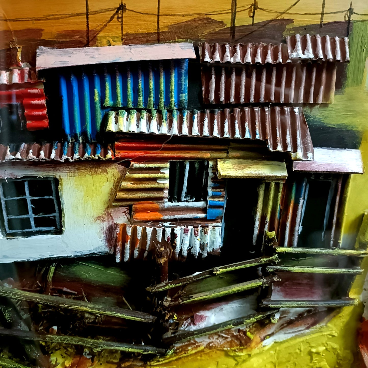 MASOKO Original Mixed Media 3d South African Township art