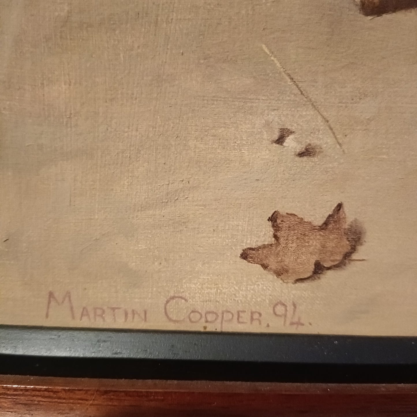 MARTIN COOPER (OMD) (b.1958) Signed Original Oil Painting on Board "Autumn"