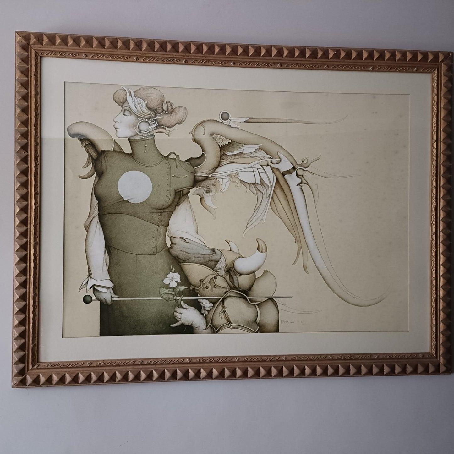 MICHAEL PARKES (b.1944) AP 2/25  Fingerprinted & Signed "Surrender To The Light"