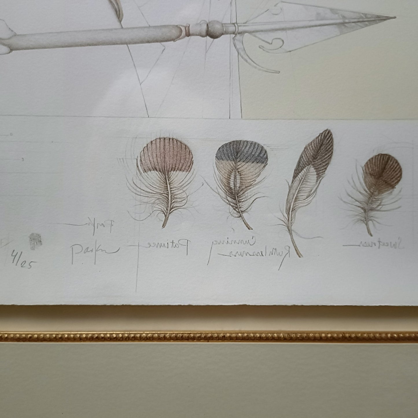 MICHAEL PARKES (B.1944) Artist Proof Fingerprinted & Signed 4/25 "Stalking"