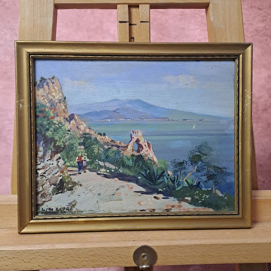 GUSTAVE LINO (1893 — 1961) Original Oil Painting "Capri"