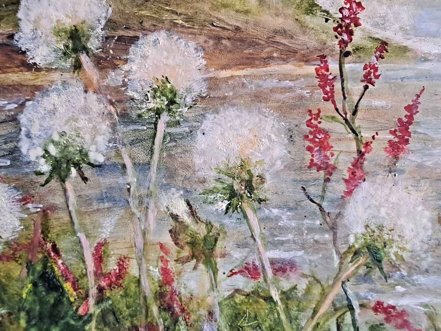 DOROTHY CHANDLER 1967 Painting Oil on Board Highland Lake