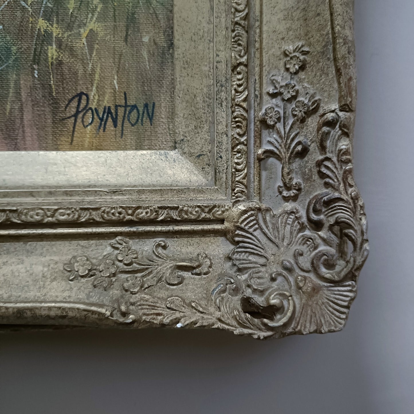 DEBORAH POYNTON Large Signed Framed Original Oil Painting - Poppy Fields