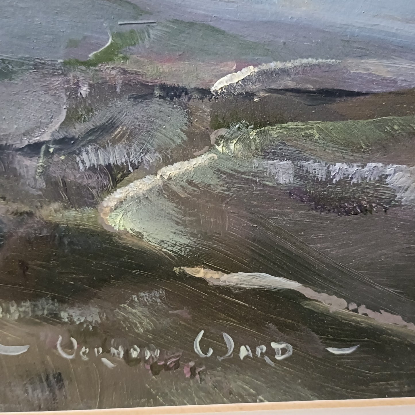 VERNON DE BEAUVOIR WARD  Original Oil Painting Cumbrian Mountain Scene