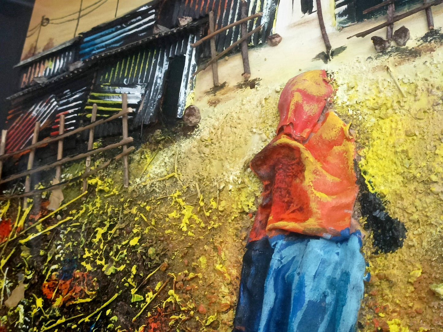 MASOKO Original Mixed Media 3d South African Township art