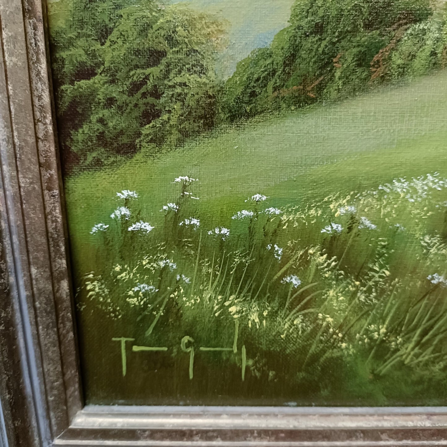 TERENCE GRUNDY (1956-2023) Framed Oil Painting "As Far As The Eye Can See"