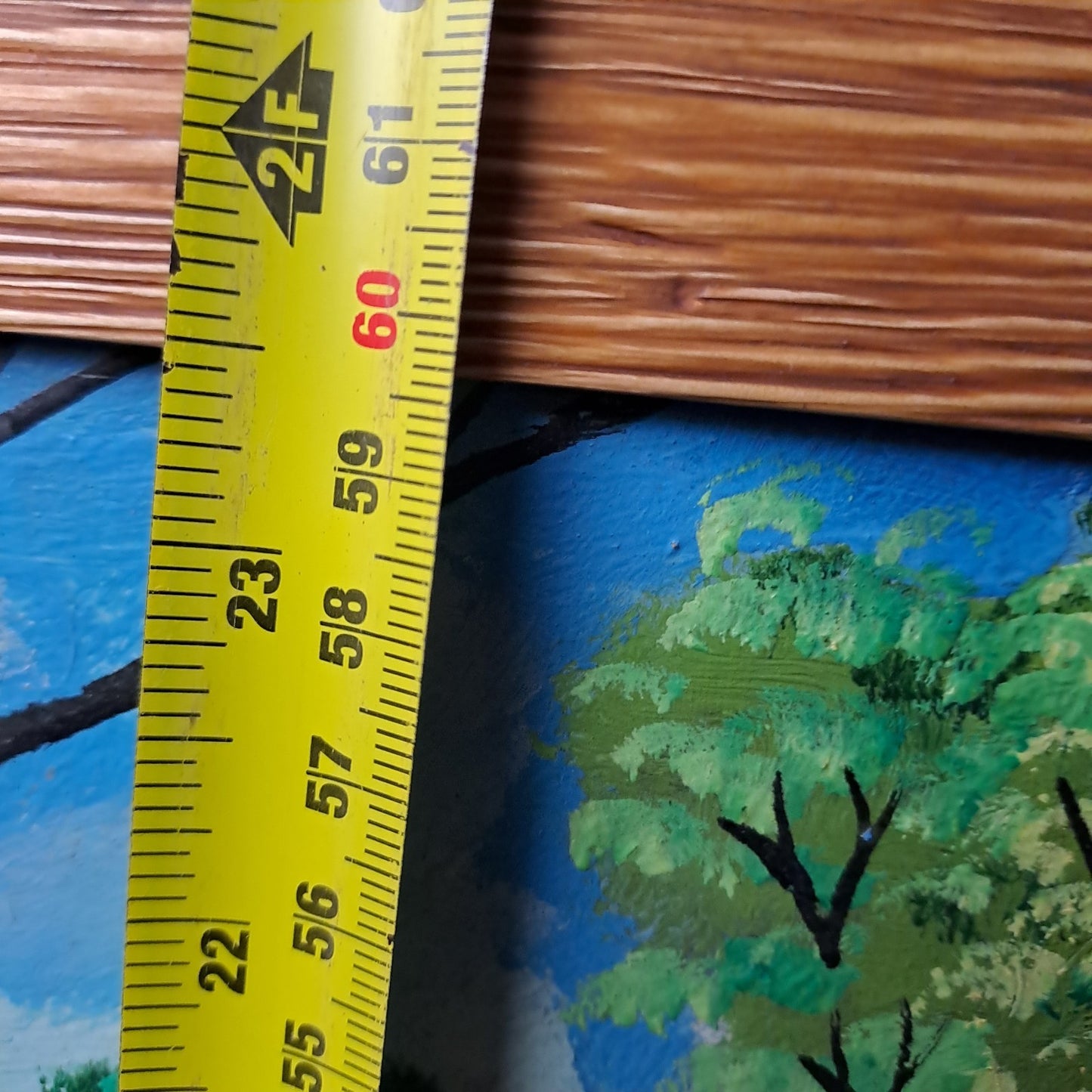 RODRIGUE MERVILUS (b.1947) Oil on Board "Colourful jungle scene w/ wild animals"