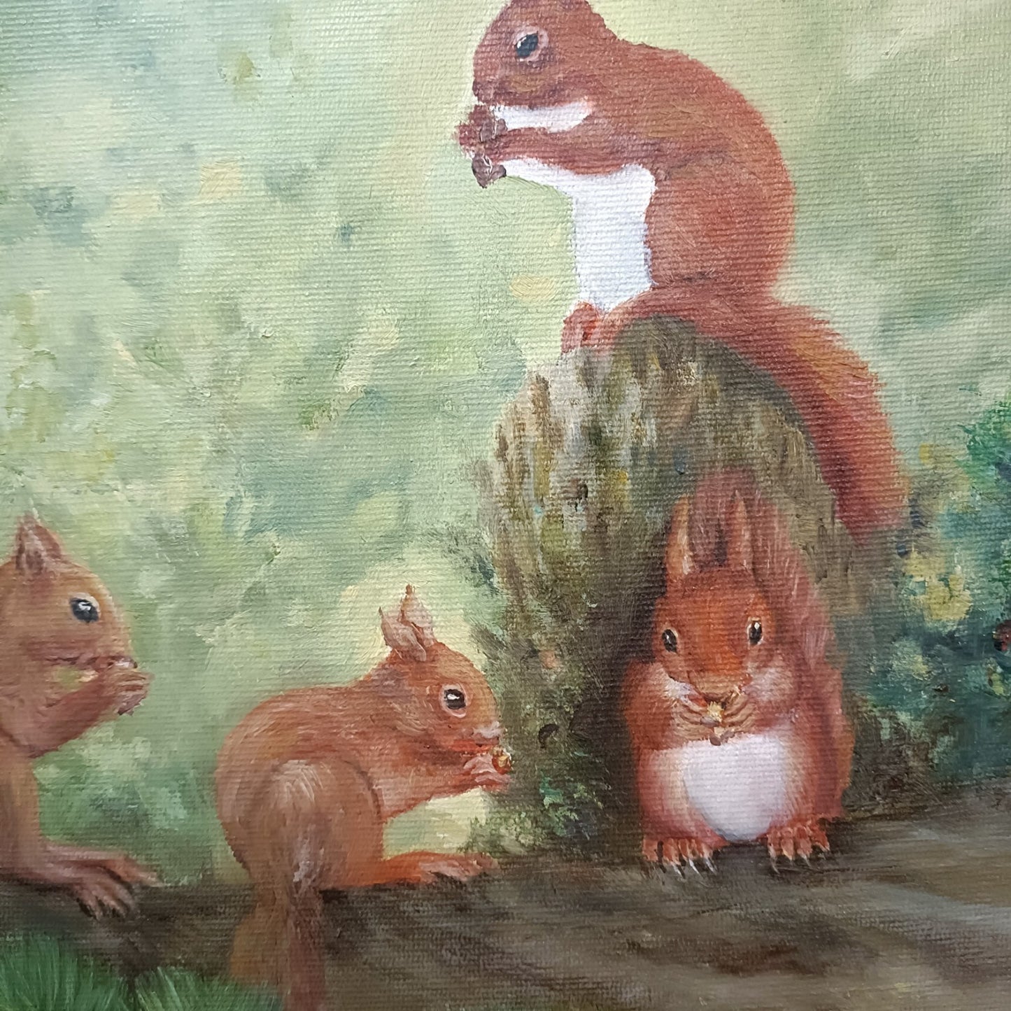 JOHN HASSALL (1944-2020) Original Oval Animal Oil Paintings