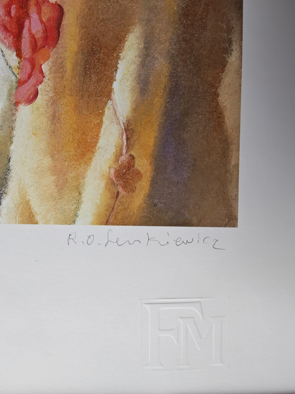 Limited edition signed print "Study of Anna" by Robert Lenkiewicz, numbered 274 of 750, in new old stock condition.