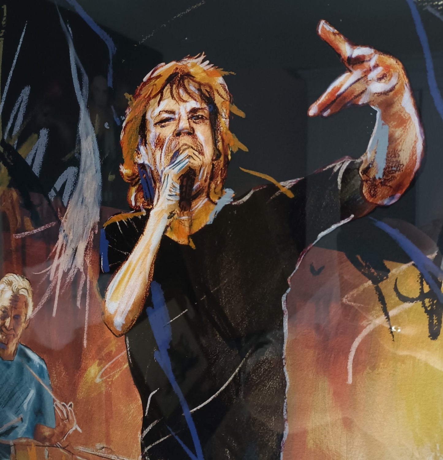 RONNIE WOOD (1947–) Framed Signed Limited Edition “Play On Hands” 111/295