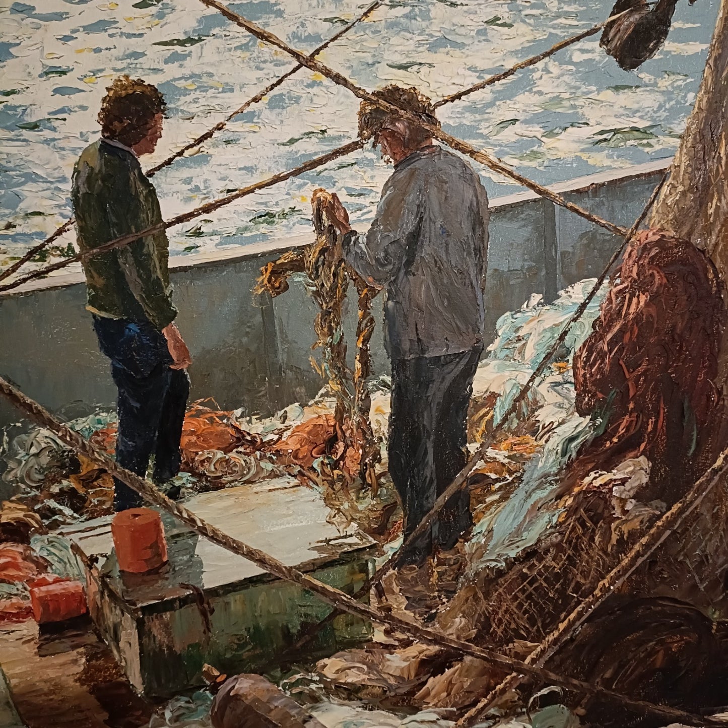 NANCY BAILEY (1913-2012) Framed Original Oil on Canvas "Ropes & Things"