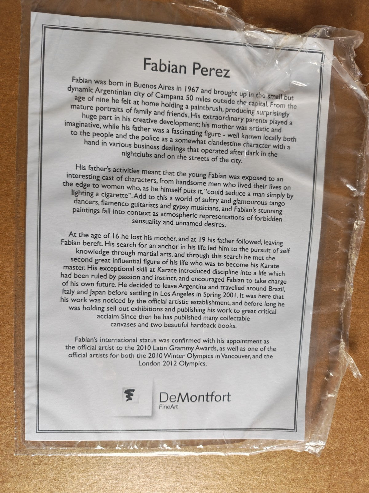 FABIAN PEREZ "Performer's Break B&W" Signed Limited Edition Print 22/195