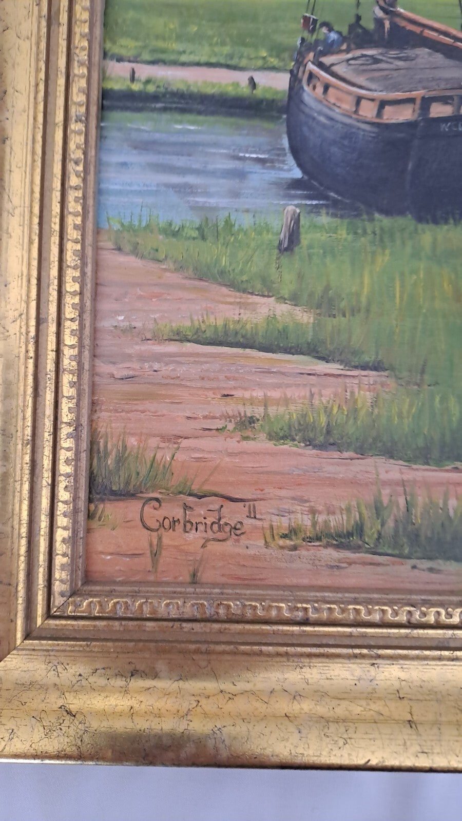 JOHN CORBRIDGE Original Oil on Board "The old Flatman"
