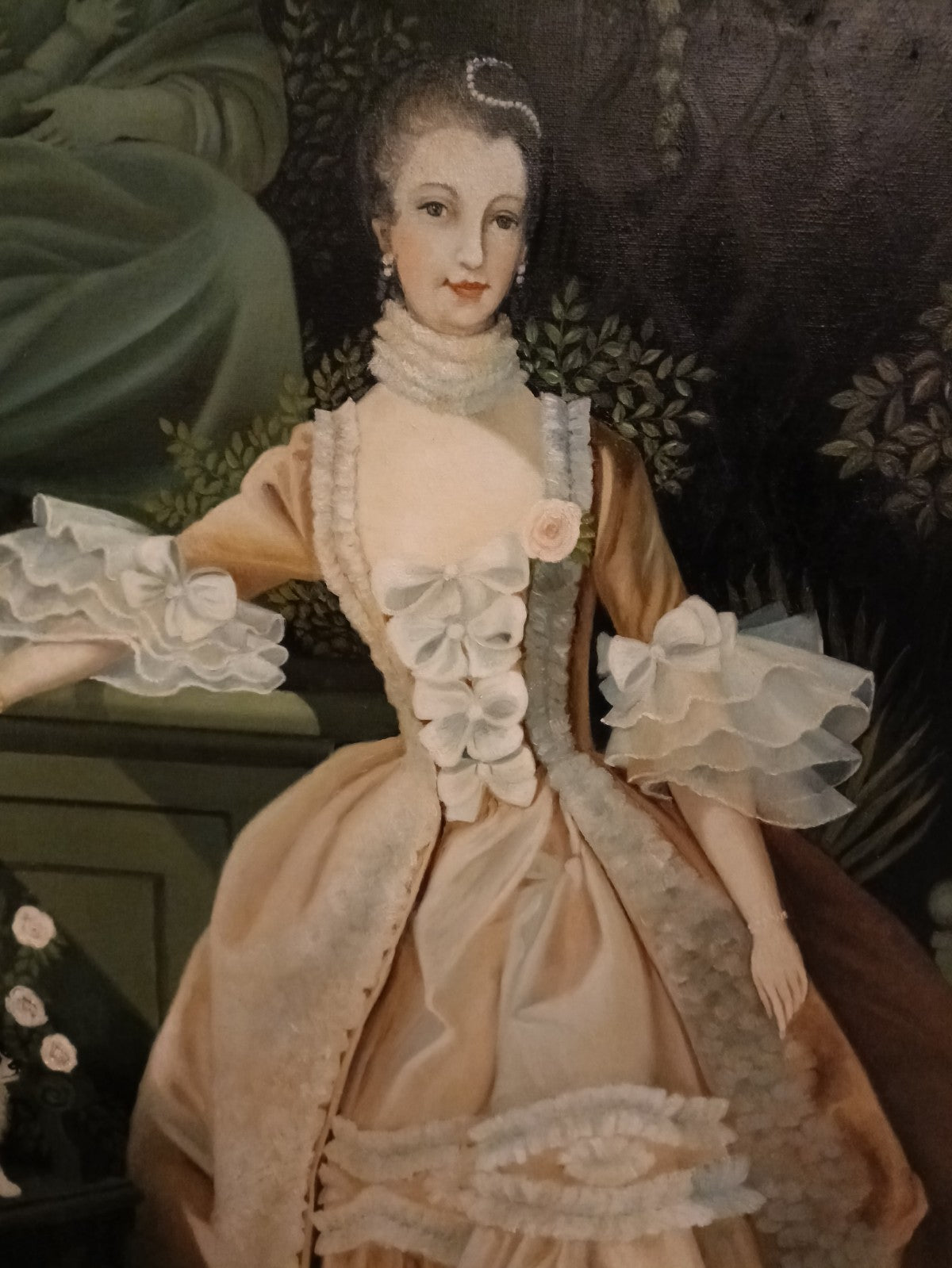 Framed Oil Painting "Portrait of Madame de Pompadour" After François Boucher