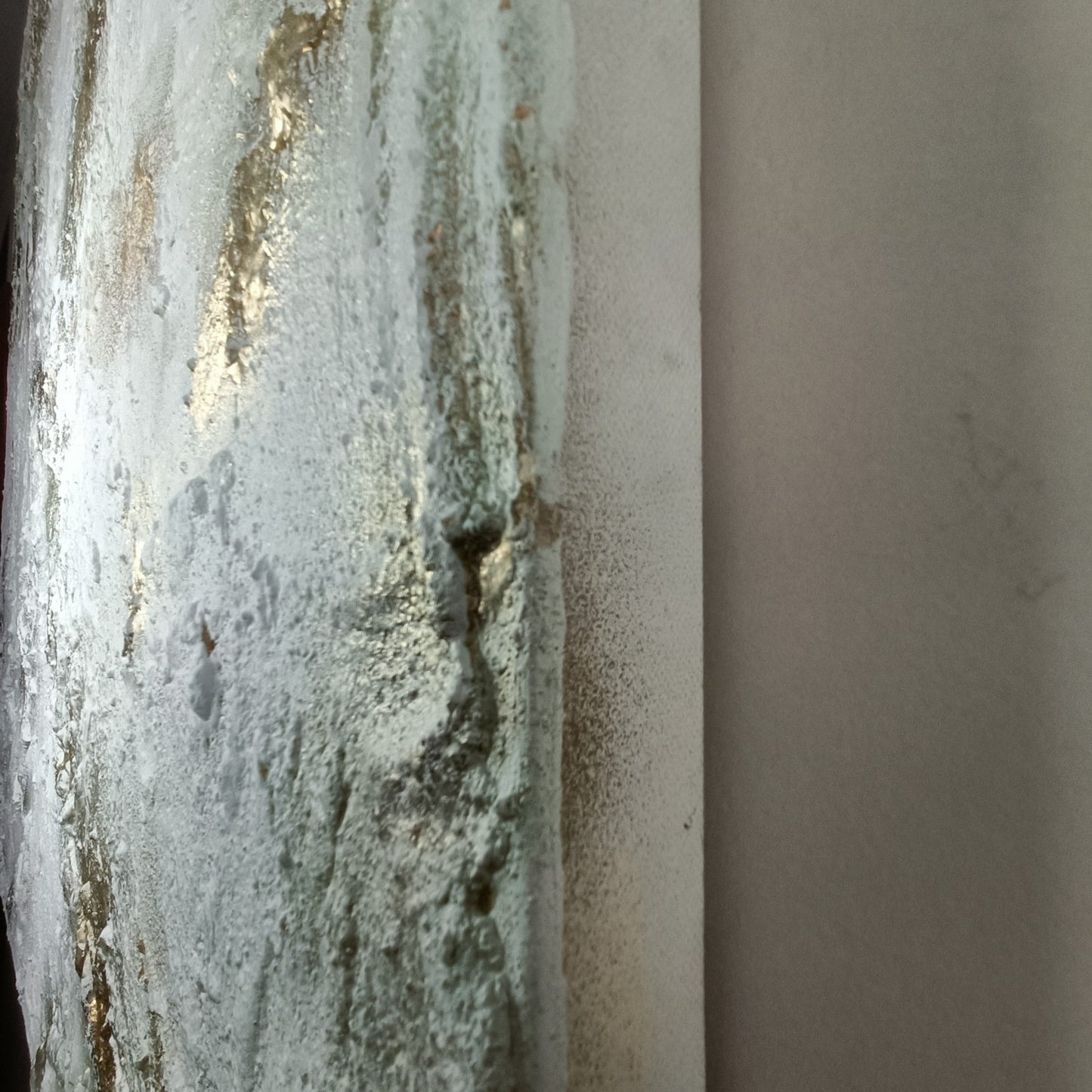 Large original mixed media abstract painting "Ellipse" by Rajan Seth, featuring bold shapes and vibrant colors, created by Curated Treasures.