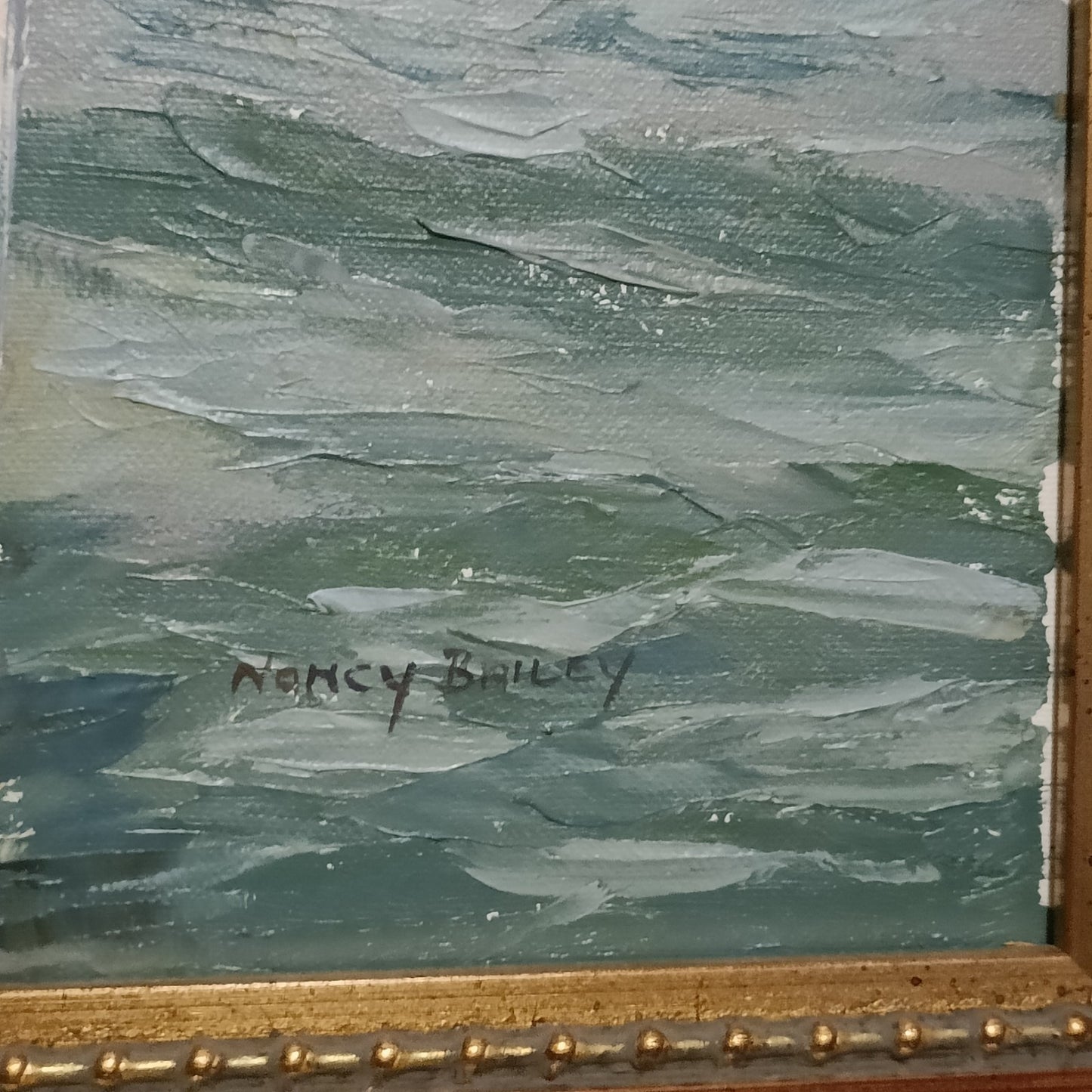 NANCY BAILEY (1913-2012) Framed Original Oil on Canvas "Fishing Boats St Ives"