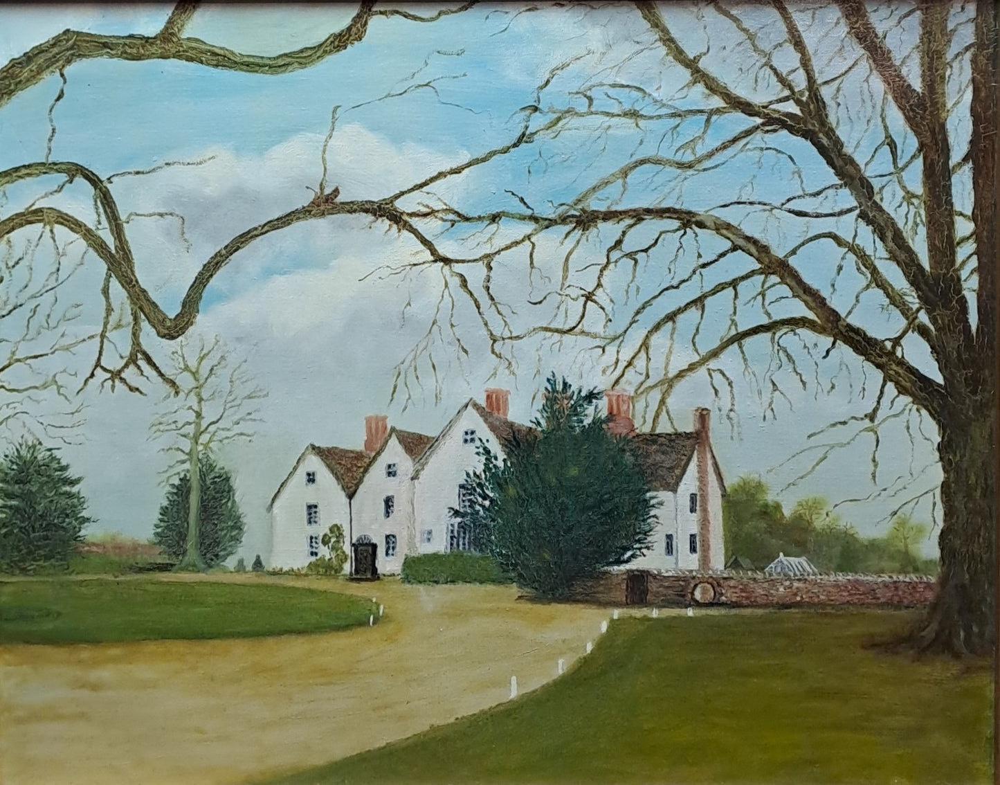 Oil on Canvas "The Grove, Tachbrook Mallory, Leamington Spa"