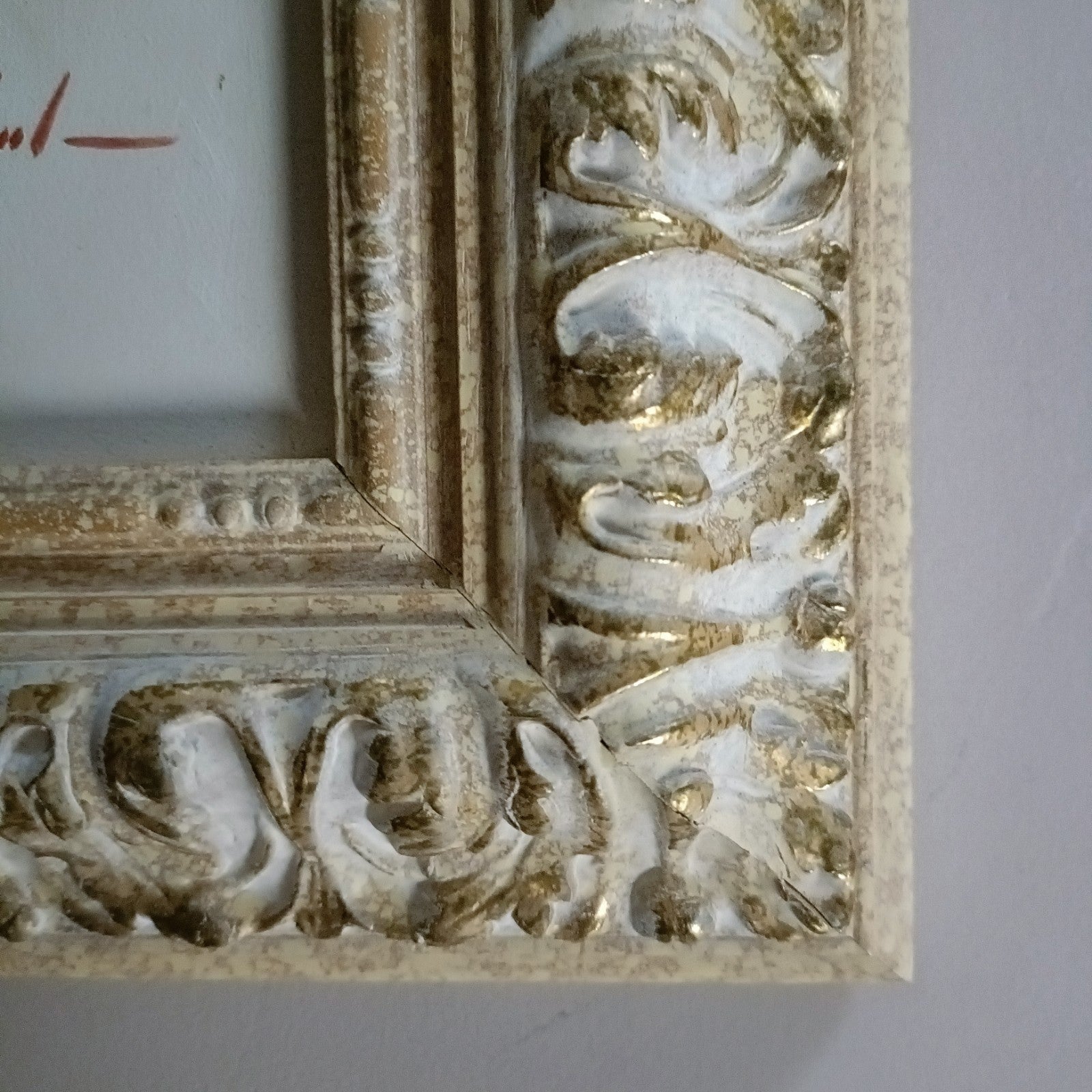 Framed signed oil painting of a seated ballerina by Marisa Mallol, displayed in a decorative frame, artwork by Curated Treasures.
