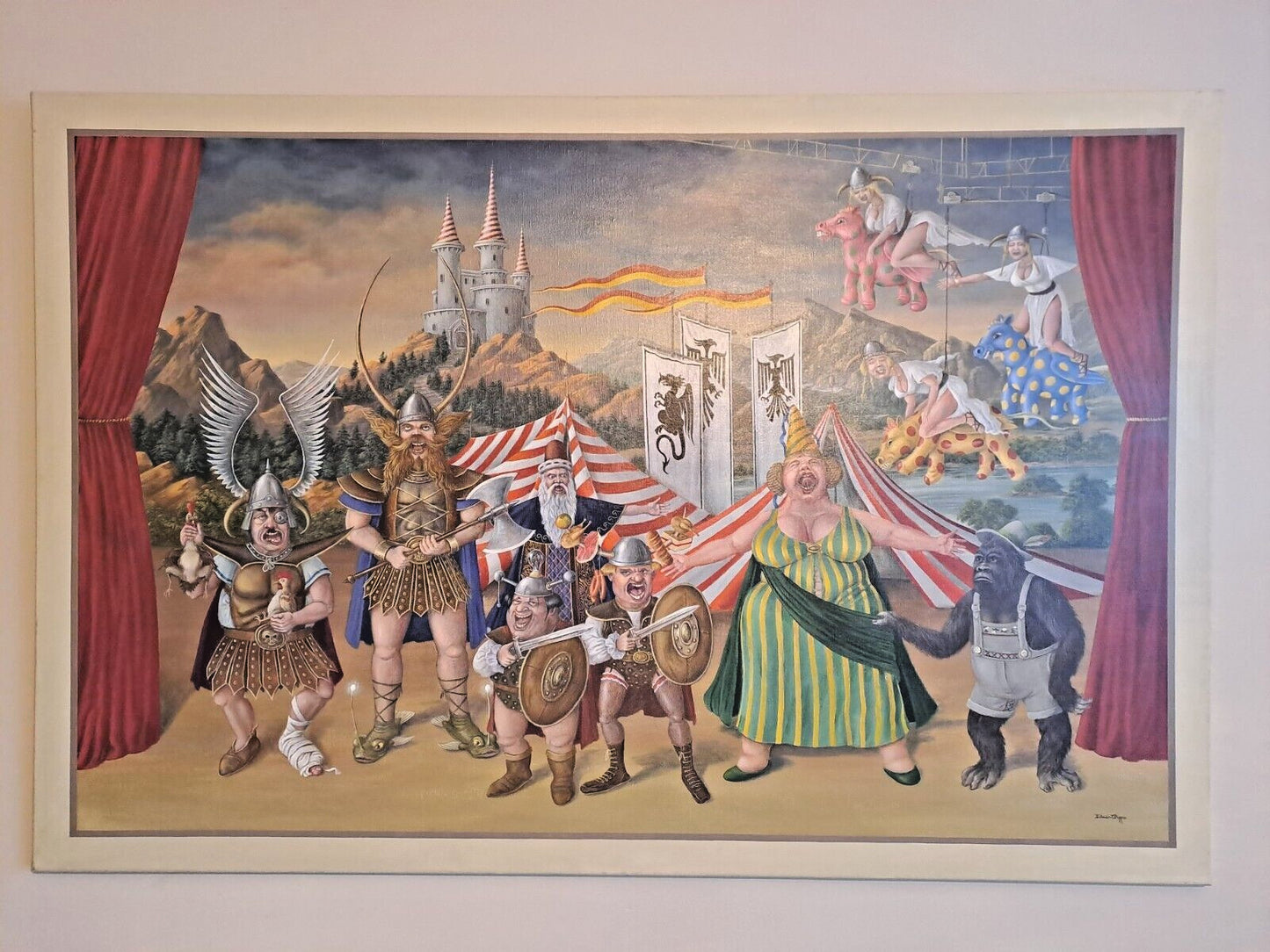 EDWIN CRIPPS Original AbsurdSurrealism Bad Day At Bayreuth - A Wagnerian Fiasco