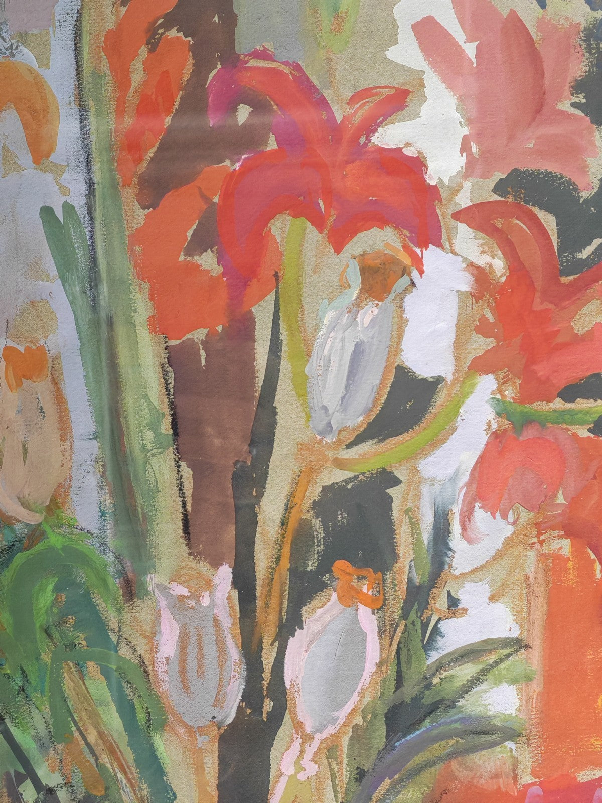JOHN LIVESEY (1926-1990) "Still Life" Signed Framed Original Pastel