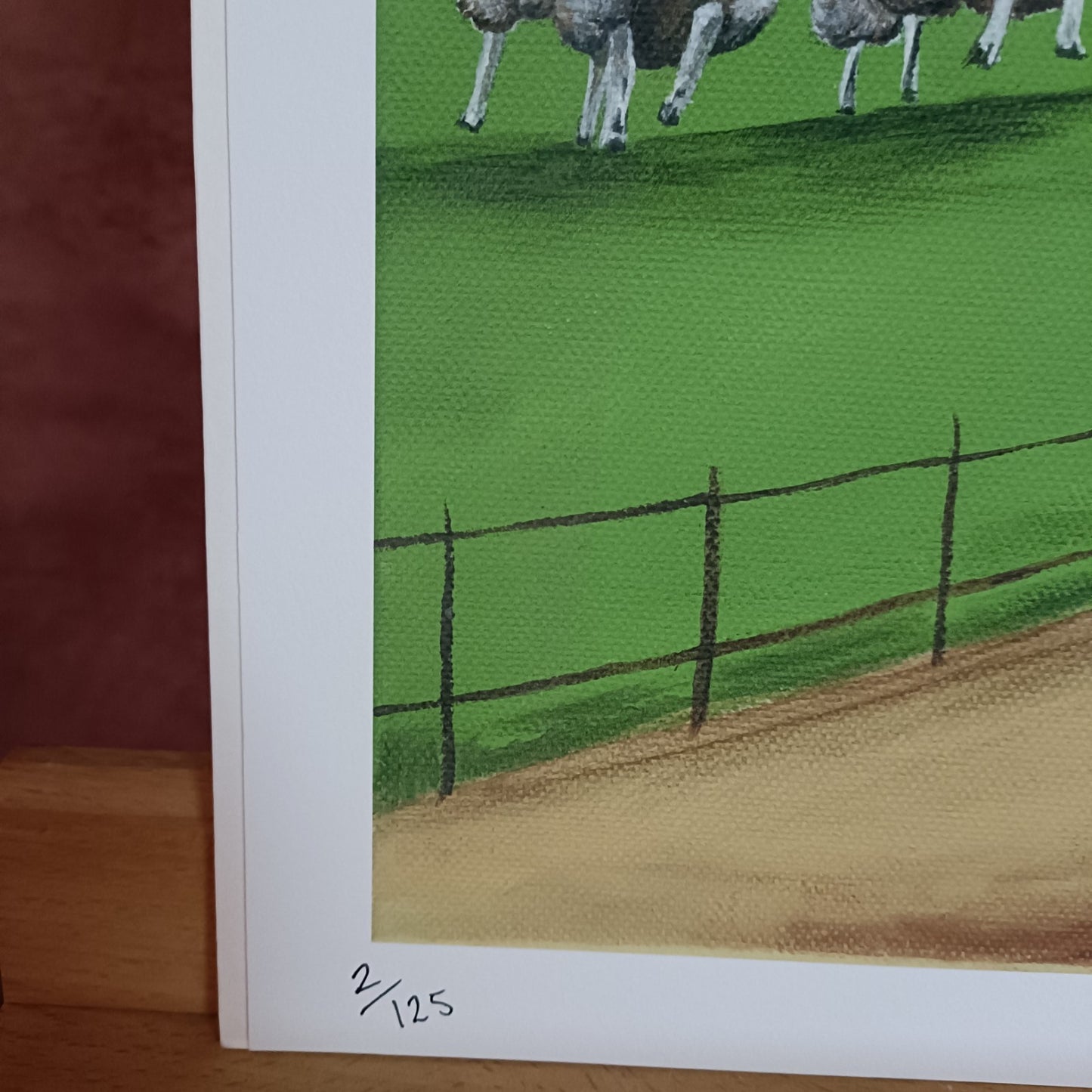 Signed Limited Edition Print "Red Tractor"