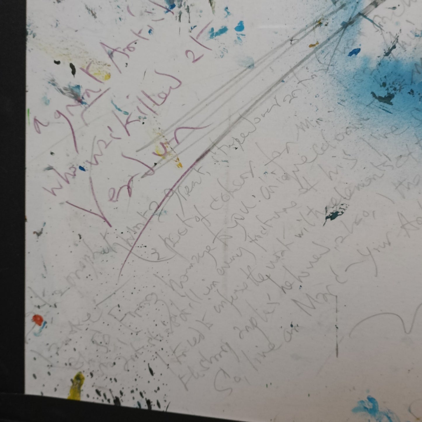 DAVID WILDE (1913–1978) Framed Original 3D Acrylic Painting "Homage to Franz Marc"