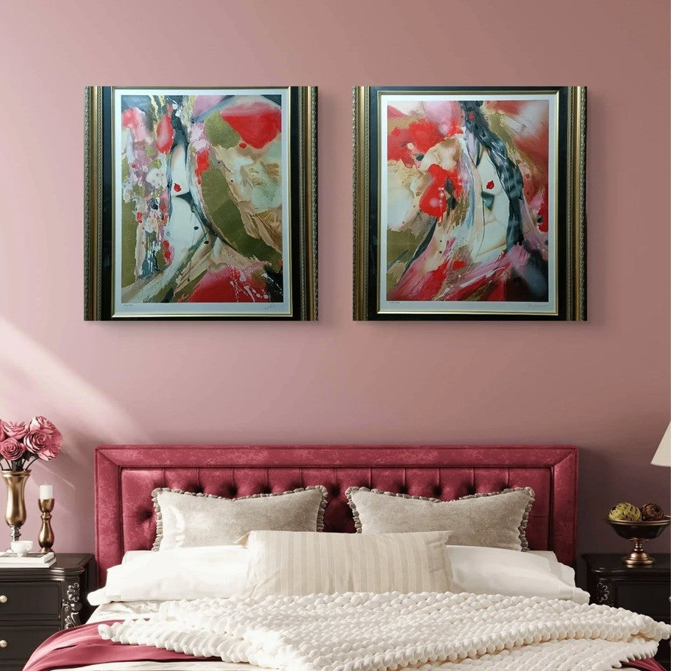 A Pair of Beautiful Abstract Females - Signed Limited Edition Print