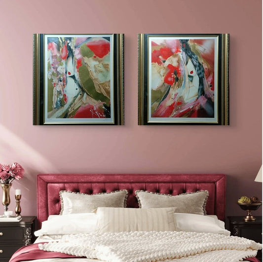 A Pair of Beautiful Abstract Females - Signed Limited Edition Print