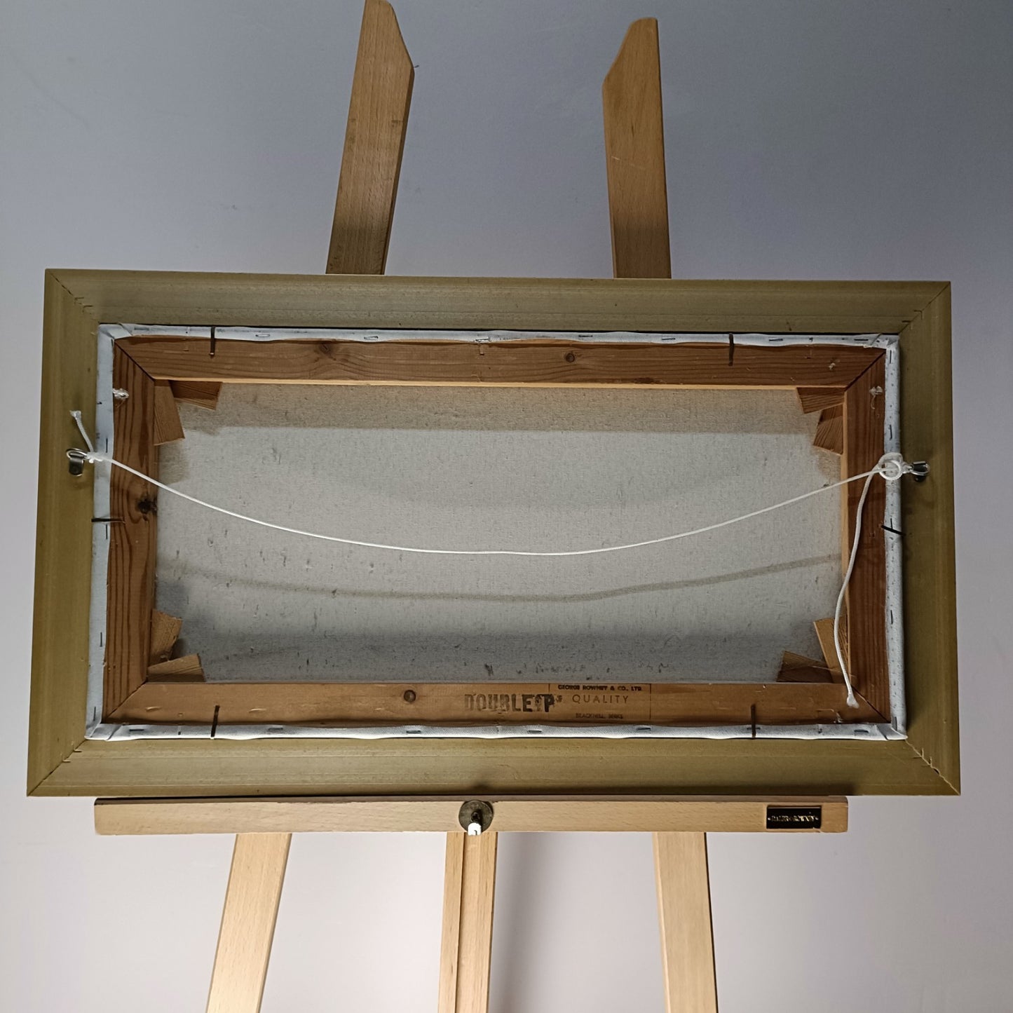 DENYS GARLE Framed Original Oil Painting “Riverbank with Horses”