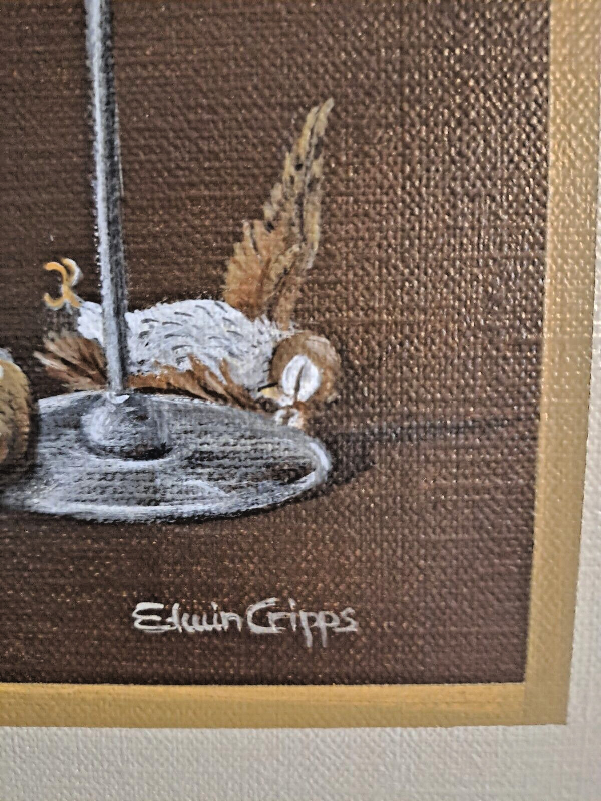 EDWIN CRIPPS Original AbsurdSurrealism "Otto Frimp And His Amazing Magical Owls"