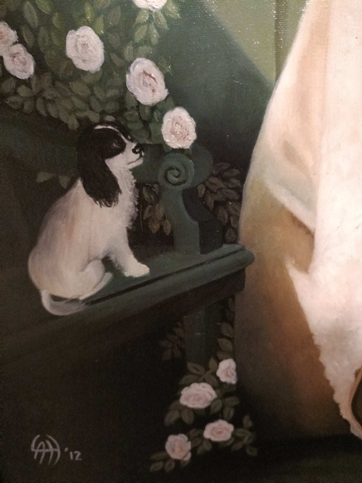 Framed Oil Painting "Portrait of Madame de Pompadour" After François Boucher