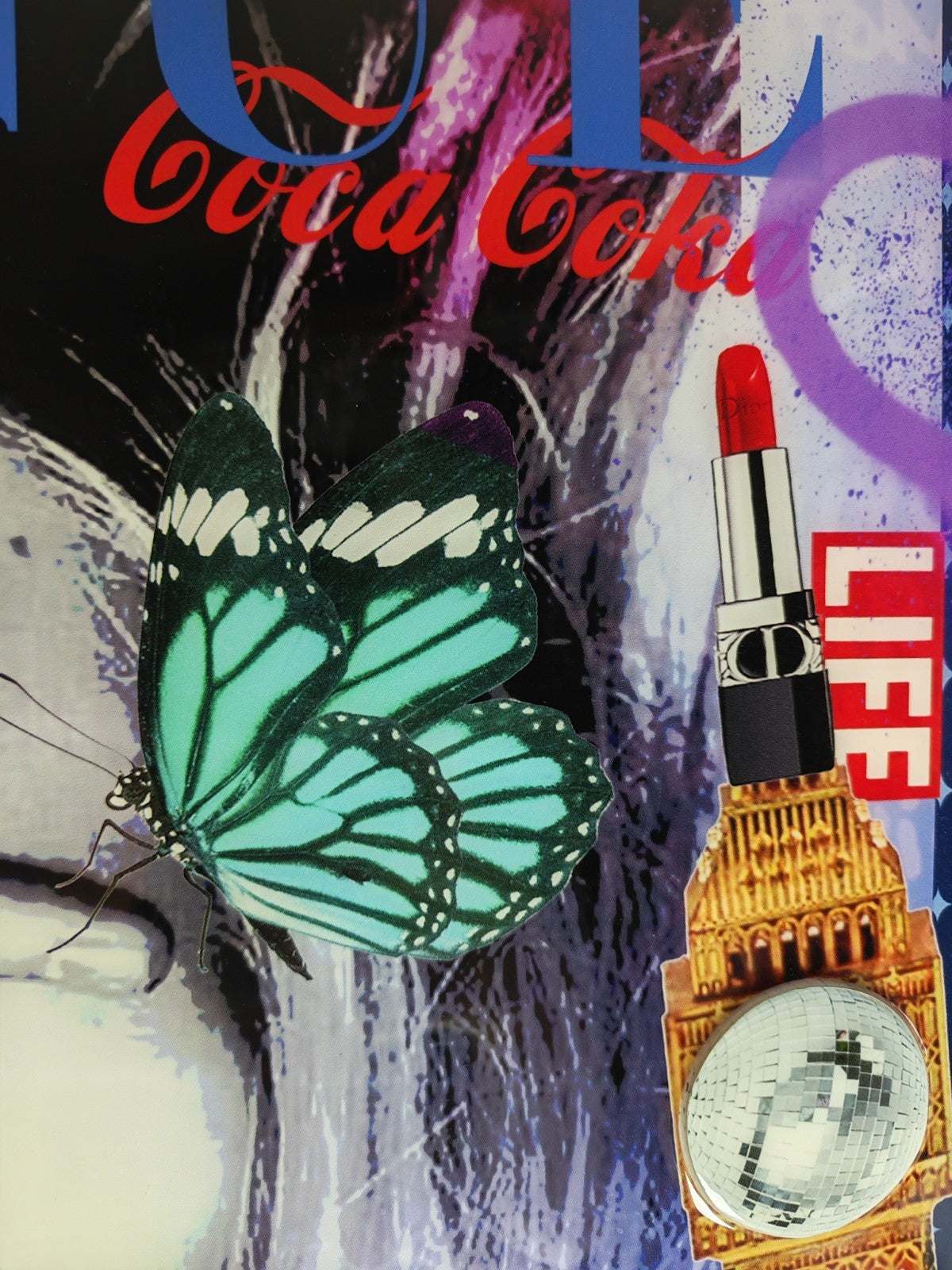 MISS MASH "Kate Moss VI" Signed Original Mixed Media