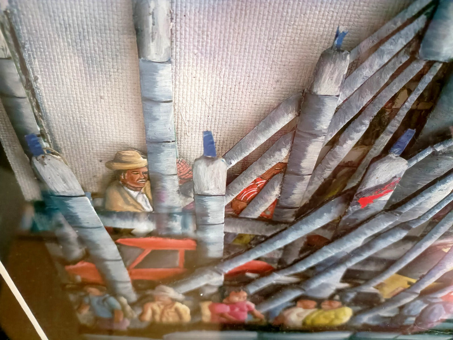 NTSIENI EDSON RAMOVHA Original Unique 3d Diorama African art, Nelson Mandela Bridge, Johannnesburg, South Africa