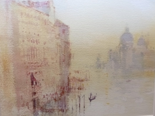 ROBERT KING (b1936)RI RSMA Original Watercolour Painting "Morning Light, Venice"