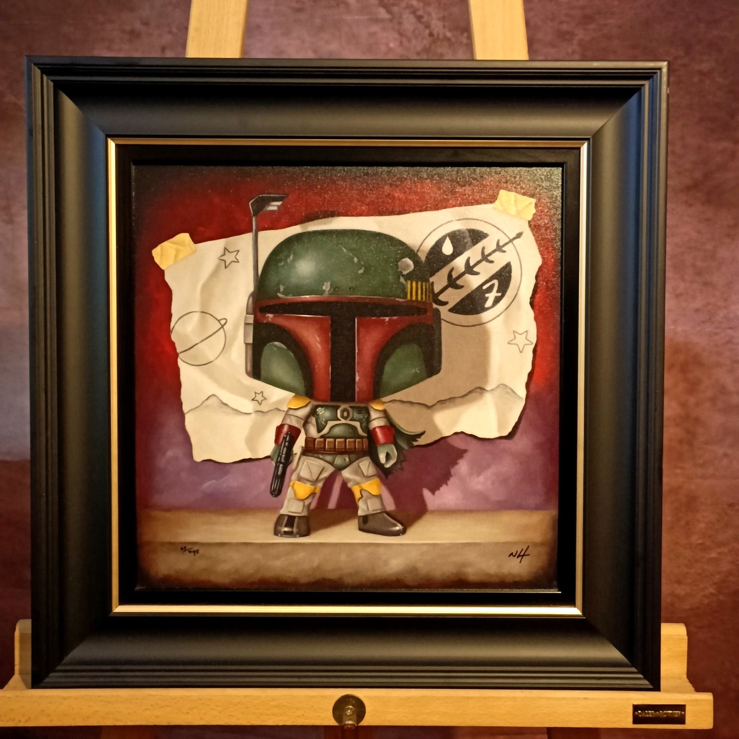 NIGEL HUMPHRIES Signed Limited Edition Print "Boba Fett" 65/495