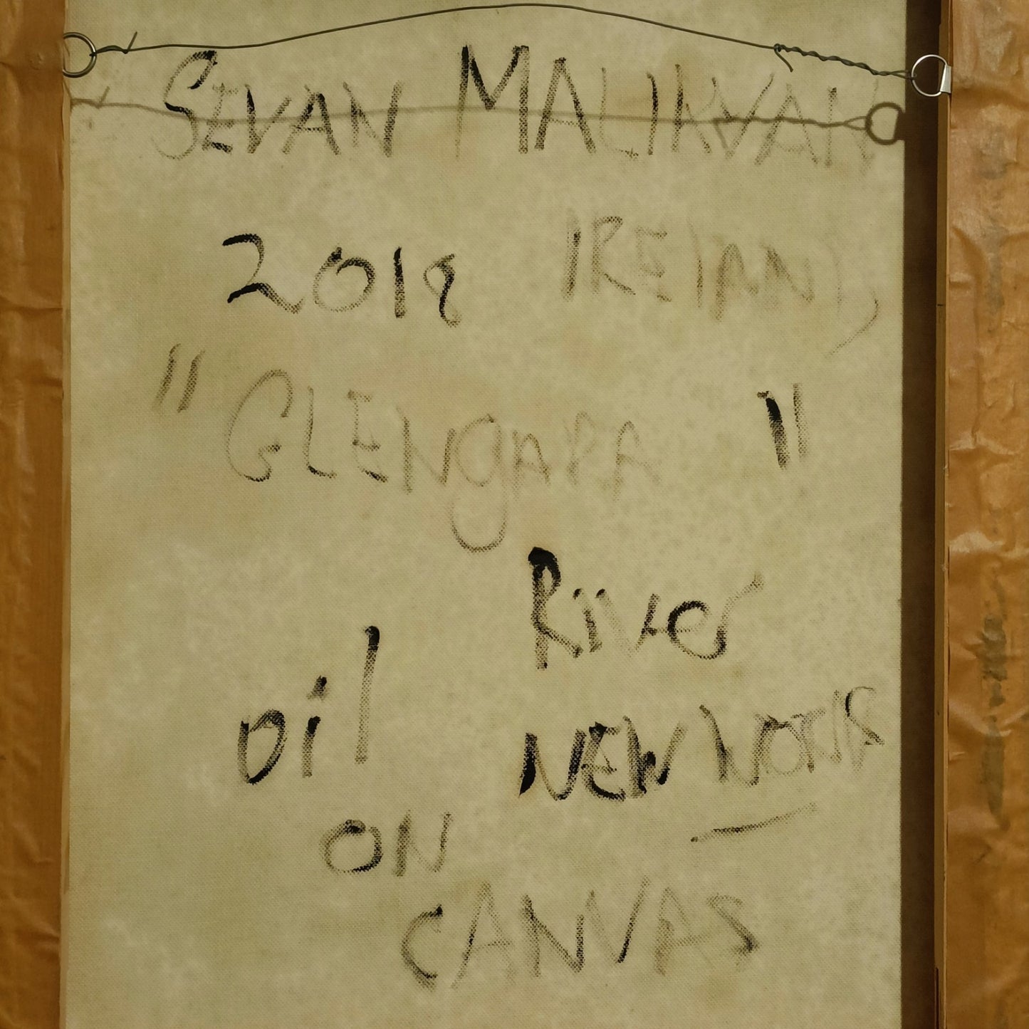 SEVAN MALIKYAN (b.1972) Framed Original oil Painting "Glengarra River"