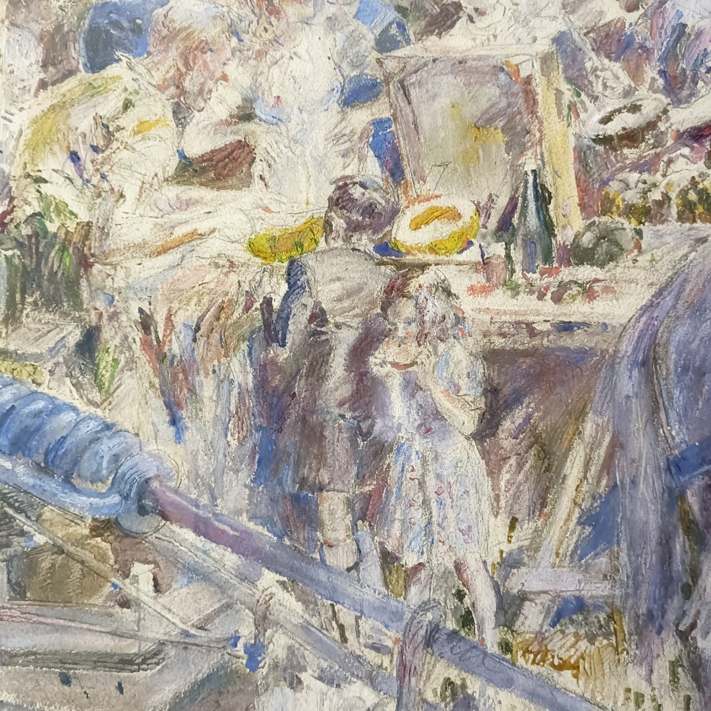 CLAUDE BENDALL (1891-1970) Original Signed Gouache Painting, "Fete Day"