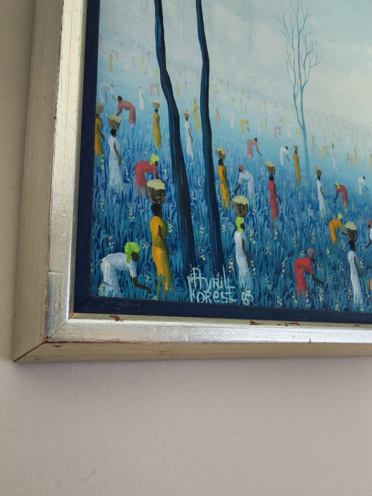 AVRIL FOREST (1959) Original Oil Painting “Plantation Scene With Waterfall”
